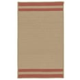 thumbnail image 1 of Colonial Mills Rug DE35R060X096S Denali End Stripe Braided Area Rug  Brick Red - 5 x 8 ft., 1 of 1