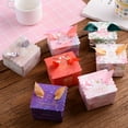 thumbnail image 2 of bedienty Unique Colorful Printing Square Ribbon Candy Box Chocolate Sweets Candy Box Chocolate Sweets Chinses Wedding Candy Box Gift Decoration 7 6.5 * 6.5 * 4.5cm, 2 of 6