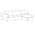 thumbnail image 3 of CHITA Sectional Couches Modular Sofa for Living Room, 4PC in Light Gray, 3 of 9