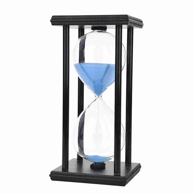 Reloj De 30 Minutos, Reloj Con Temporizador De Cristal Y De Madera, Regalos De Moda, Decoración De Escritorio Para El Hogar Y La Oficina
