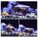 thumbnail image 5 of Cueva de cerámica para decoración de acuarios, cueva oculta para peces pequeños, marrón, 5.71 x 3.15 x 2.56 pulgadas, 5 of 7