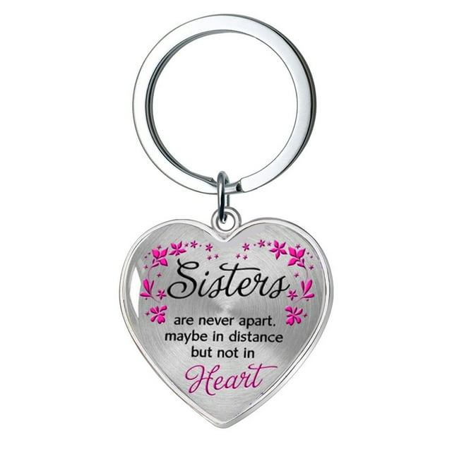Fiudx Collar de Acero Inoxidable, Colgante de Corazón, Llavero con Diseño Único, Estilo Exquisito y Moderno, Ideal Como Regalo de Amistad o para Uso Personal, Ideal para Niñas, Ligero y Duradero.