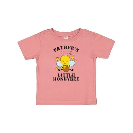 

Inktastic Cute Bee Father s Little Honeybee with Stars Gift Baby Boy or Baby Girl T-Shirt