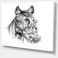 thumbnail image 2 of Crayon Tête de Cheval à Main Libre - Impression sur Toile Animal, 2 of 4