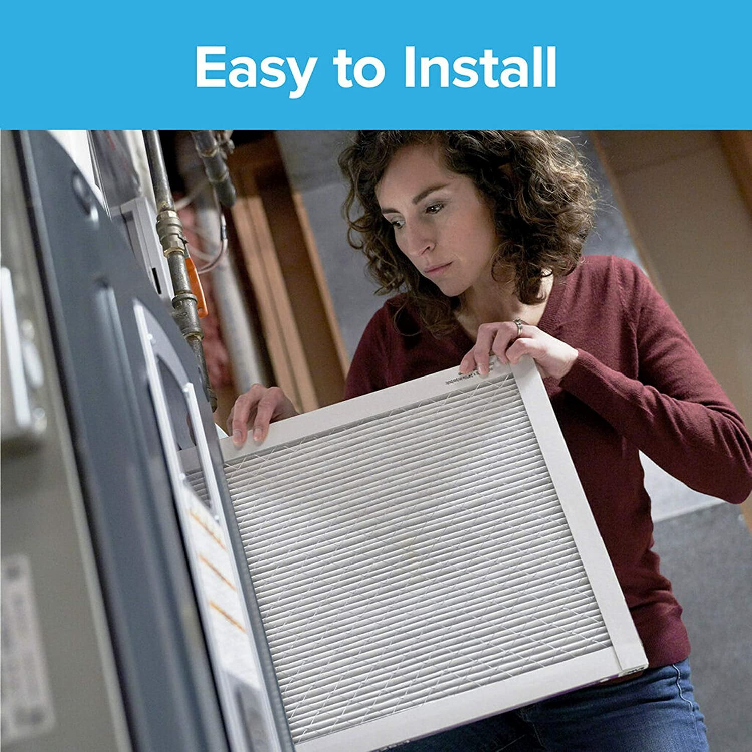 Filtrete 20x20x1, AC Furnace Air Filter, MPR 1000, Micro Allergen Defense, 4-Pack exact dimensions 19.69 x 19.69 x 0.81