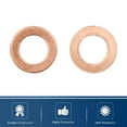 thumbnail image 5 of 100pcs 8mm Inner Diameter Copper Washers Flat Sealing Gasket Rings for Cars, 5 of 5