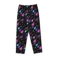thumbnail image 4 of Xecao Colorful Guitar Women's Straight Lounge Pajama Pants: The Epitome of Relaxed Sleepwear, 4 of 9