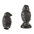 thumbnail image 5 of Brown Cast Iron Set of 2 Bird Sculptures - Tabletop Desk Ornaments or Decorative Paperweights, 5 of 9