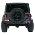 thumbnail image 2 of Vijay Black Steel Rear Bumper Fits 2018-2024 Jeep Wrangler JL/JLU with Spare Tire Carrier Mounting, 2 of 6
