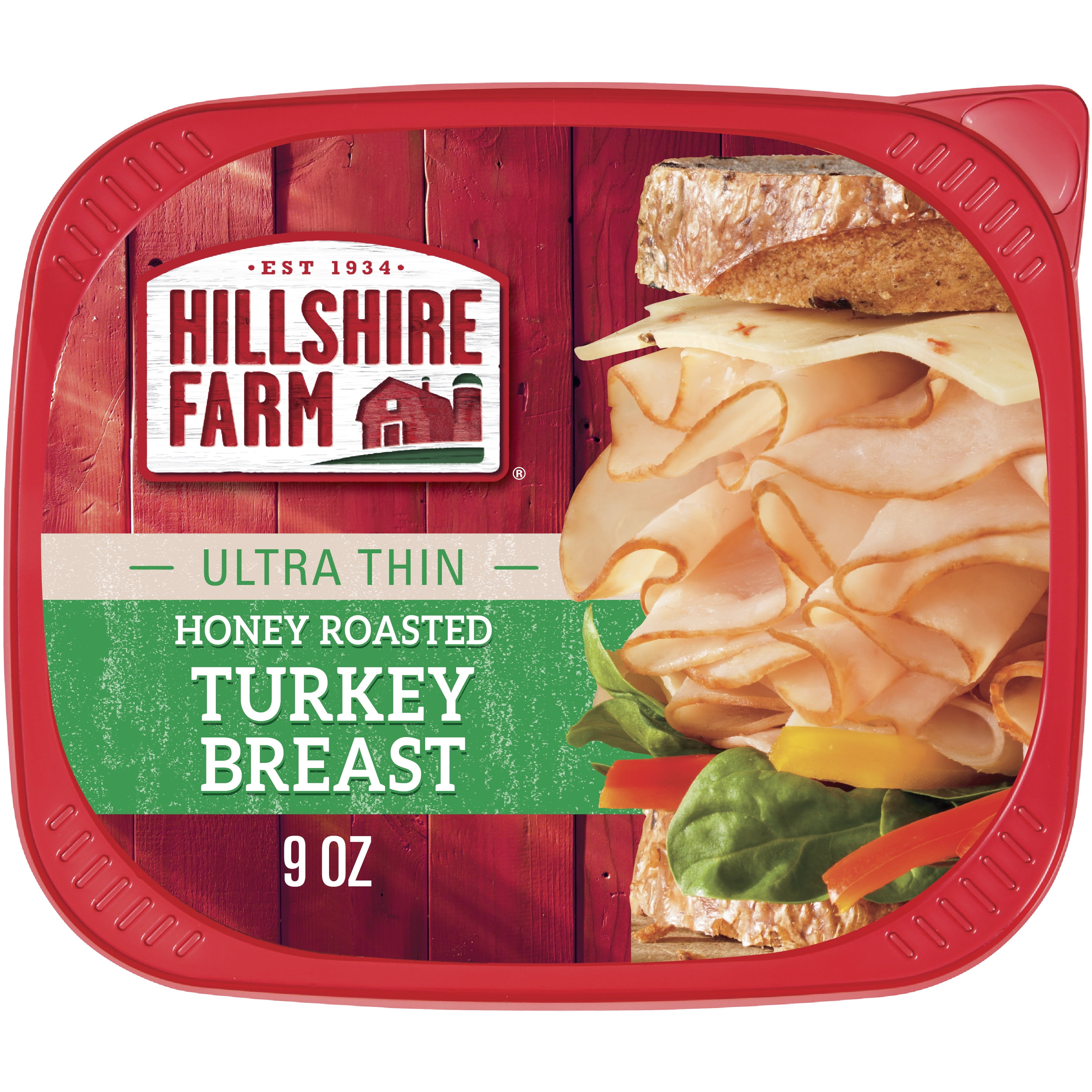 Hillshire Farm Sliced Honey Roasted Turkey Breast Deli Lunch Meat, 9 oz