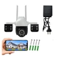 thumbnail image 2 of Cámara de Seguridad WiFi 2.4 GHz 360° con 3 Lentes 6MP HD Exterior Impermeable, 2 of 8