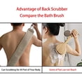 thumbnail image 4 of Labymos Exfoliating Back Strap Bath Massager with Rope Handles for Shower Soft Bath Towel, 4 of 6