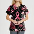thumbnail image 3 of NAMTYQX Breast Cancer Awareness Shirts Soft Graphic Tees for Women Black Size 3XL, 3 of 4