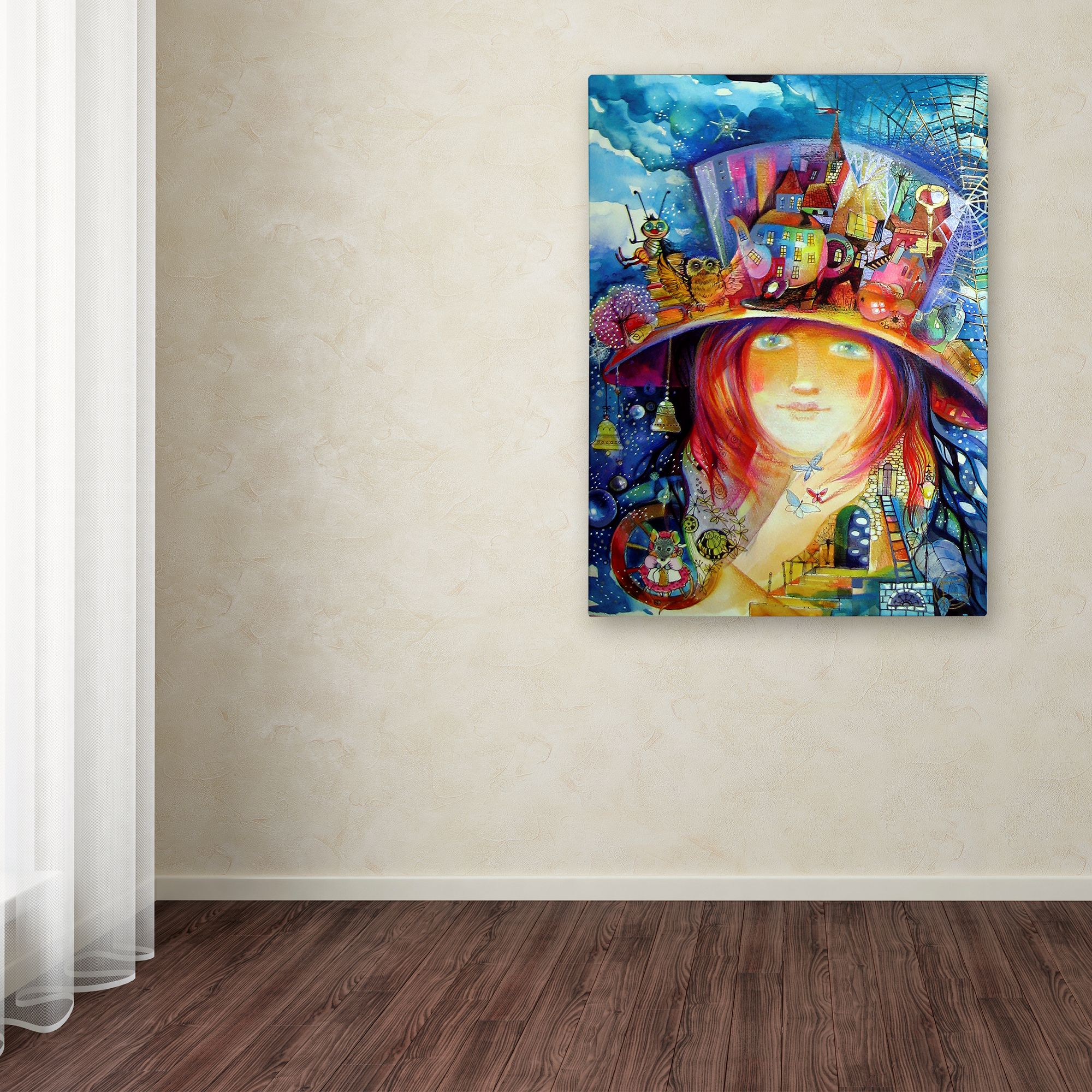 Trademark Fine Art 'Hat' Canvas Art by Oxana Ziaka