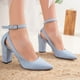 thumbnail image 2 of Colette - Tacones de ante azul bebé azul cielo 25 CM, 2 of 5