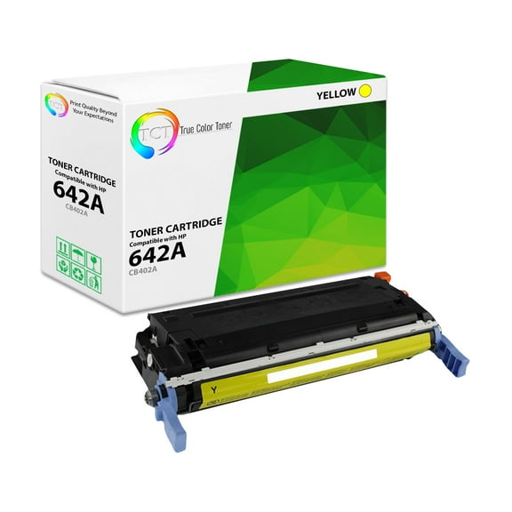 TCT 642A Yellow Toner Cartridge - Premium Compatible Replacement for 642A CB402A