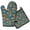 Pioneer Flower Floral-1, variant on Pioneer Flower Floral Print Pattern 2-Pack Oven Mitts Set, Heat Resistant Kitchen Gloves, 7.7" X 12"