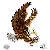 American Bald Eagle - 8" Vinyl Sticker - For Car Laptop I-Pad - Waterproof Decal
