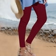 thumbnail image 2 of Bogo Linen Pants Women Summer Petite Long Women'S Pants Petite Short Pants For Women Trendy Petite Black Sweatpants Women Baggy Plus Size Womens Black Trousers Wide Leg, 2 of 6
