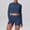 Suit-319Blue, variant on Gamivast 2 Piece Outfits for Women Zip Up Long Sleeve Crop Top & High Waist Biker Shorts Workout Sets Solid Sporty Yoga Gym Activewear Tracksuits