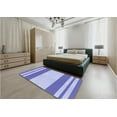 thumbnail image 5 of Ahgly Company Machine Washable Indoor Rectangle Transitional Periwinkle Purple Area Rugs, 8' x 12', 5 of 7