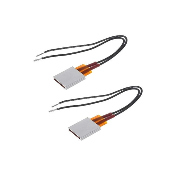 Bestol 2 Pcs Élément Chauffant PTC 5W-50W AC DC 12V/110V Température Constante 80/120/220 Degrés Céramique Thermostatique (110v 220 Degrés)