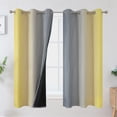 thumbnail image 1 of Cortinas opacas Estelar Textiler Ombre gris/amarillo 160 x 160 cm, 1 of 9