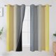 thumbnail image 1 of Cortinas opacas Estelar Textiler Ombre gris/amarillo 160 x 160 cm, 1 of 9