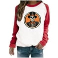 thumbnail image 2 of HOOJT Womens Halloween Shirts Oversized Loose Long Sleeve Sweatshirts Fall Round-Neck Blouses Cute Funny Printed Sweaters Crewneck Pullover Top Halloween Costumes, 2 of 7