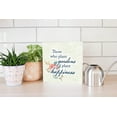 thumbnail image 4 of Plant Happiness Pink Green Floral 10 x 10 Wood Tabletop Sign Plaque, 4 of 4