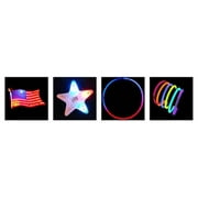 Nicaboyne 4PP 120 Piece 4th of July Glow Party Pack