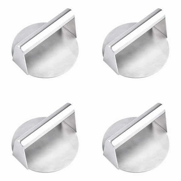 4X Burger ,Round Smash Burger ,Griddle Accessories Kit for Grill, Hamburger Patty Maker and Squeeze Grease