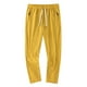 thumbnail image 2 of Pantalones deportivos elásticos holgados de seda helada para hombre - Poliéster, pierna recta, cordón, jogging informal, 2 of 6
