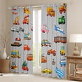 thumbnail image 2 of Manfei Teens Colorful Truck Curtains Pack of 2 (42x84 Each),Car Theme Curtains Blackout,Transportation Theme Bedroom Curtains,Super Cozy Room Decor, 2 of 6