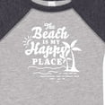 thumbnail image 4 of Inktastic The Beach is My Happy Place with Palm Trees Boys or Girls Baby Bodysuit, 4 of 5