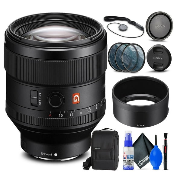 Sony FE 85mm f/1.4 GM Lens   Filter Kit   Cap Keeper   Cleaning Kit(International Model)