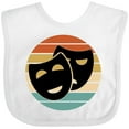 thumbnail image 3 of Inktastic Theater Masks Acting Retro Sunset Boys or Girls Baby Bib, 3 of 4
