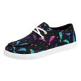 thumbnail image 2 of EKVAHL Slip On Orthopedic Boat Shoes for Women Lightweight Canvas Bat Print Low Top Arch Support Daily Travel Walking Sneakers Black, 2 of 3