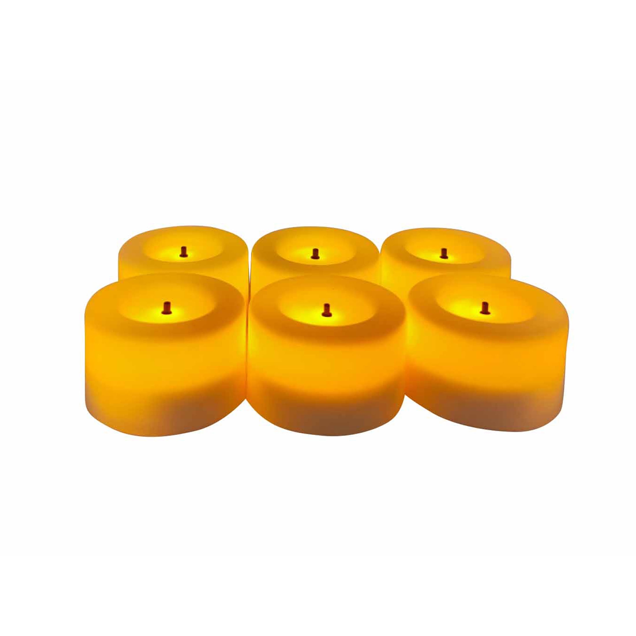 (3 pack) Mainstays Unscented Flameless LED Tealights, Ivory, 6 Count
