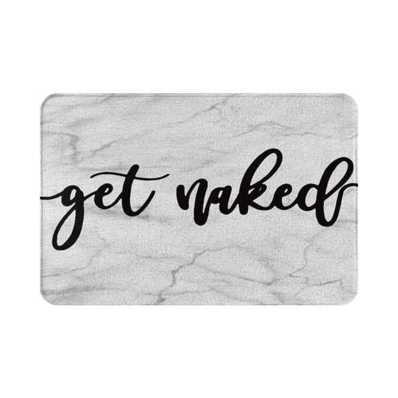 Get Naked Bathroom Rugs Non Slip Soft Absorbent Bath Mat Washable Floor Rug Carpets Bath Mats Decoration 16"x24"