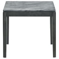 thumbnail image 3 of Mozzi Square Faux Marble Side End Table Grey and Black, 3 of 7