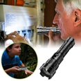 thumbnail image 1 of Hearth & Gear Compact Flashlight Powerful LED Torch With Multiple Modes Ideal For Hiking Gear And Everyday Convenience! Solar Post Lamp Head Emergency Flashlights Winter Prepaness Home Small, 1 of 6