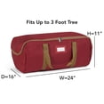 thumbnail image 2 of Covermates Keepsakes Garland Duffle Bag - Durable Polyester, Reinforced Handles, Fits up to 25 Foot Garland Depending on Thickness - Holiday Storage, Red, 2 of 9
