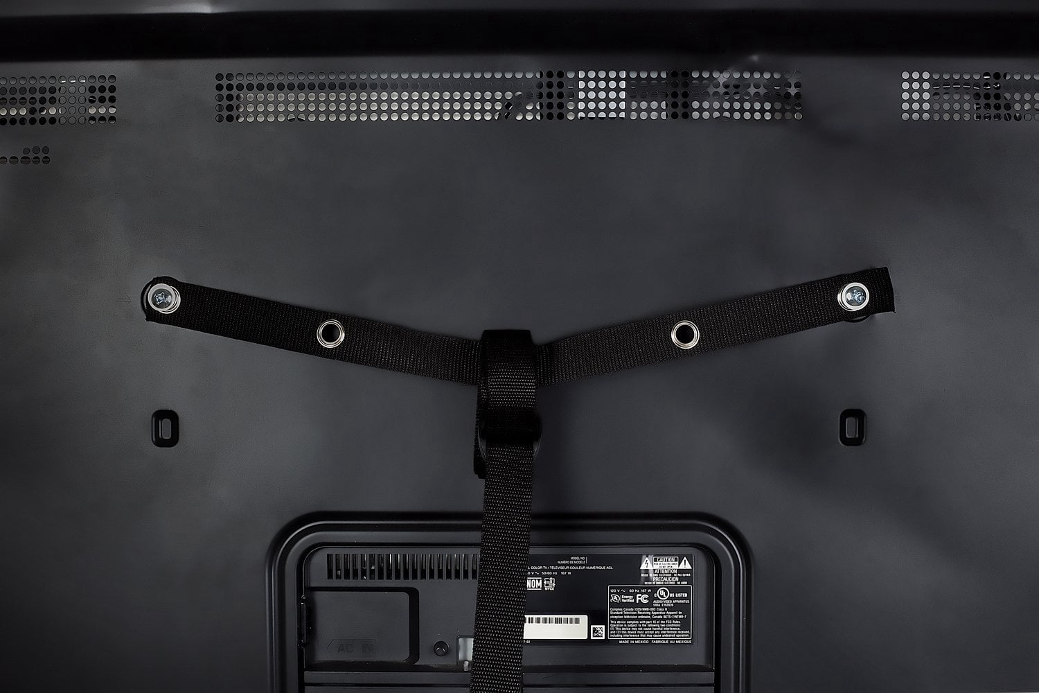 Mount-It! TV Safety Straps with Anti-Tip Protection Secures to TV Stand and Walls (MI-350)