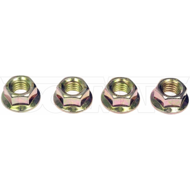 Dorman Nut 962-017 OE Solutions; Flanged Nut; M10-1.5 Thread Size; Zinc Plated; Steel; Pack Of 4