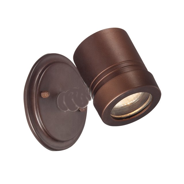 HomeRoots Architectural Bronze Cylinder Wall Light Cast Aluminum MR16