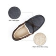 thumbnail image 3 of ULTRAIDEAS Mens Comfy Moccasin Slippers Memory Foam House Shoes Sherpa Fleece, 3 of 6