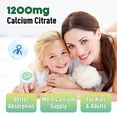 thumbnail image 4 of Gomitas de citrato de calcio Greabby 1200 mg con vitamina D3, K2 60 unidades, 4 of 7