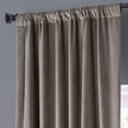thumbnail image 4 of Half Price Drapes Signature Library Taupe Plush Velvet Hotel Blackout Curtains(1 Panel), 50W X 84L, 4 of 6