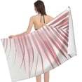 thumbnail image 2 of PHYHOO Pink Palm Leaf Microfiber Sand Free Beach Towel Oversized Quick Dry Absorbent for Pool Swimming Bathroom Beach Towel  30x60in, 2 of 8